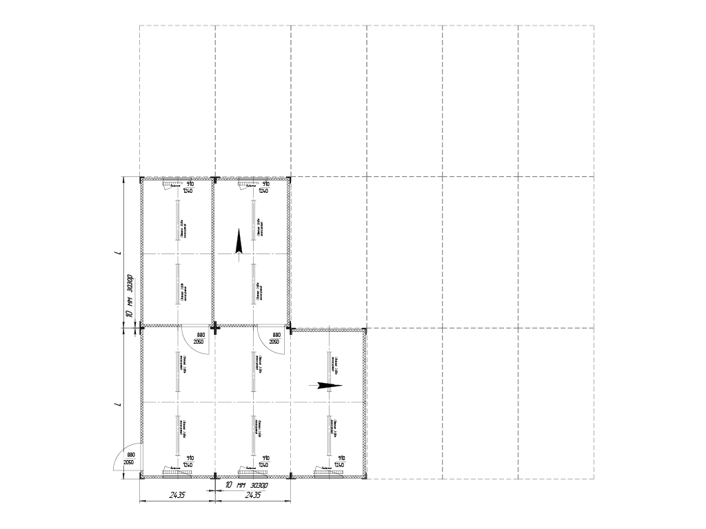 Blok-modulning frontal va torцевiy ulanishi.